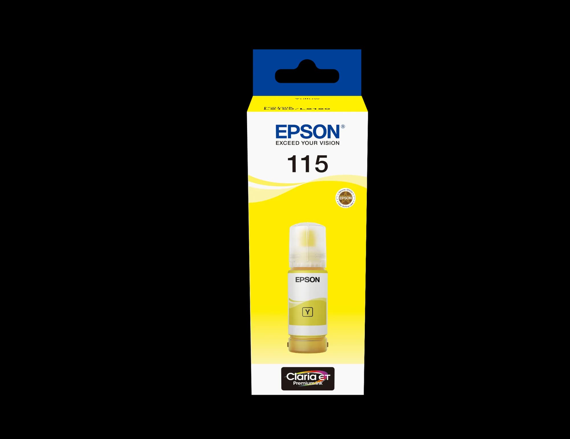 Epson 115 EcoTank Yellow ink bottle (70 ml). 6200 pages @ 5% coverage