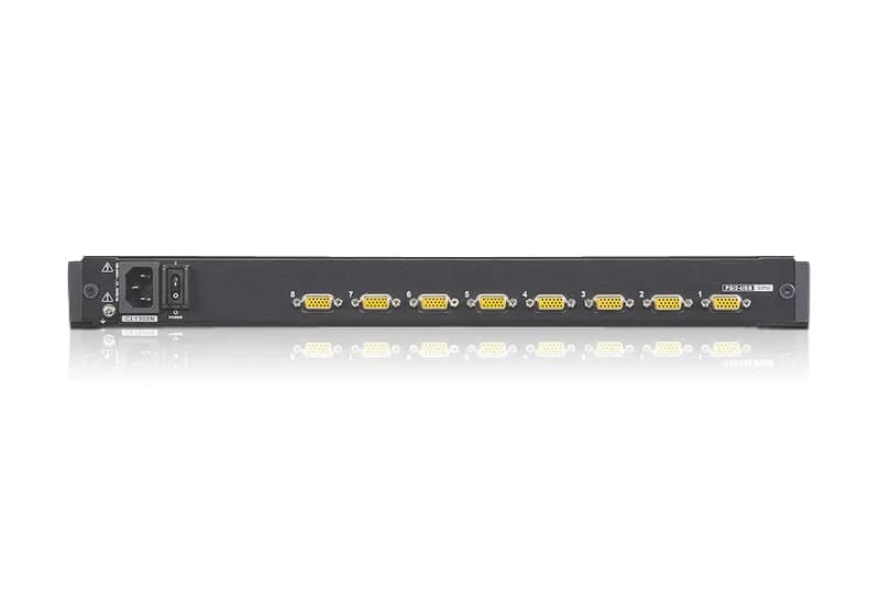 ATEN 8P PS/2-USB VGA 19'' LCD KVM Switch W/(USA KB/SPKB)/W/(US/EU) CORD