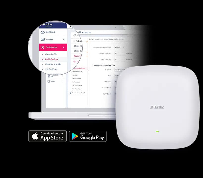 Wireless AX1800 Wi-Fi 6 (2 x 2 Concurrent Dual Band) 802.3at PoE APWi-Fi offers high transfer speeds 1800mbps Ceiling AP