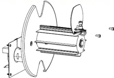 Kit; Media Rewind Spindle with Motor and PCB; ZT410; ZT411