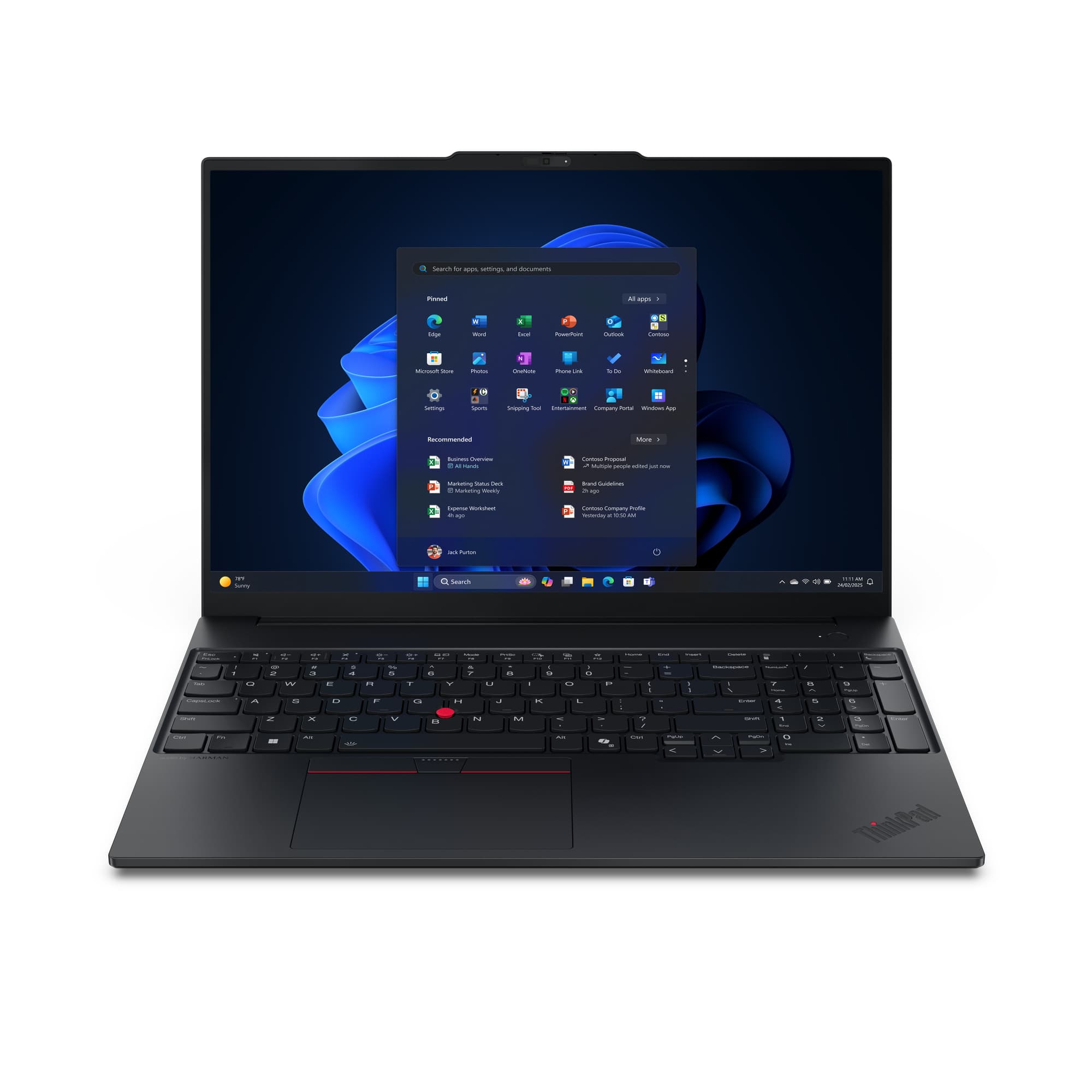 Lenovo E16 G3 LNL U5-226V 16GB DDR5 512GB SSD M.2 2242 TLC G4 Integrated Windows 11 Pro 64 16.0" WUXGA AG 300nits FHD IR Camera Intel AX211 2x2AX 6E+Bluetooth Y-FPR 3 Cell 48Whr 65W USB-C 3PIN-ZA BKLT KB US-ENG w/NumPad 1 Year Carry-in 3 Year Onsite