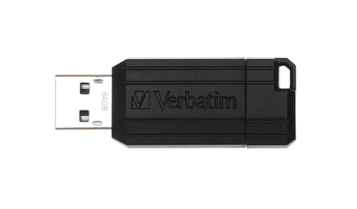 Verbatim 64GB Pinstripe USB Black