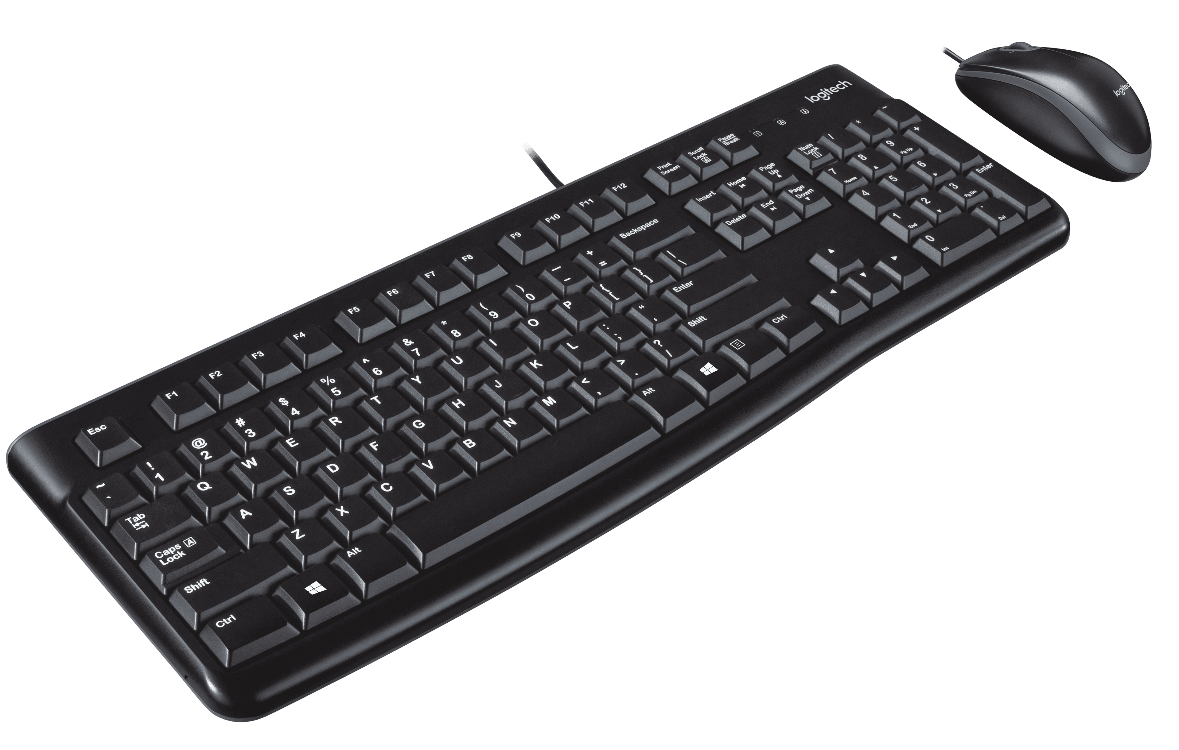 Logitech MK120 Wired Desktop Combo - Black