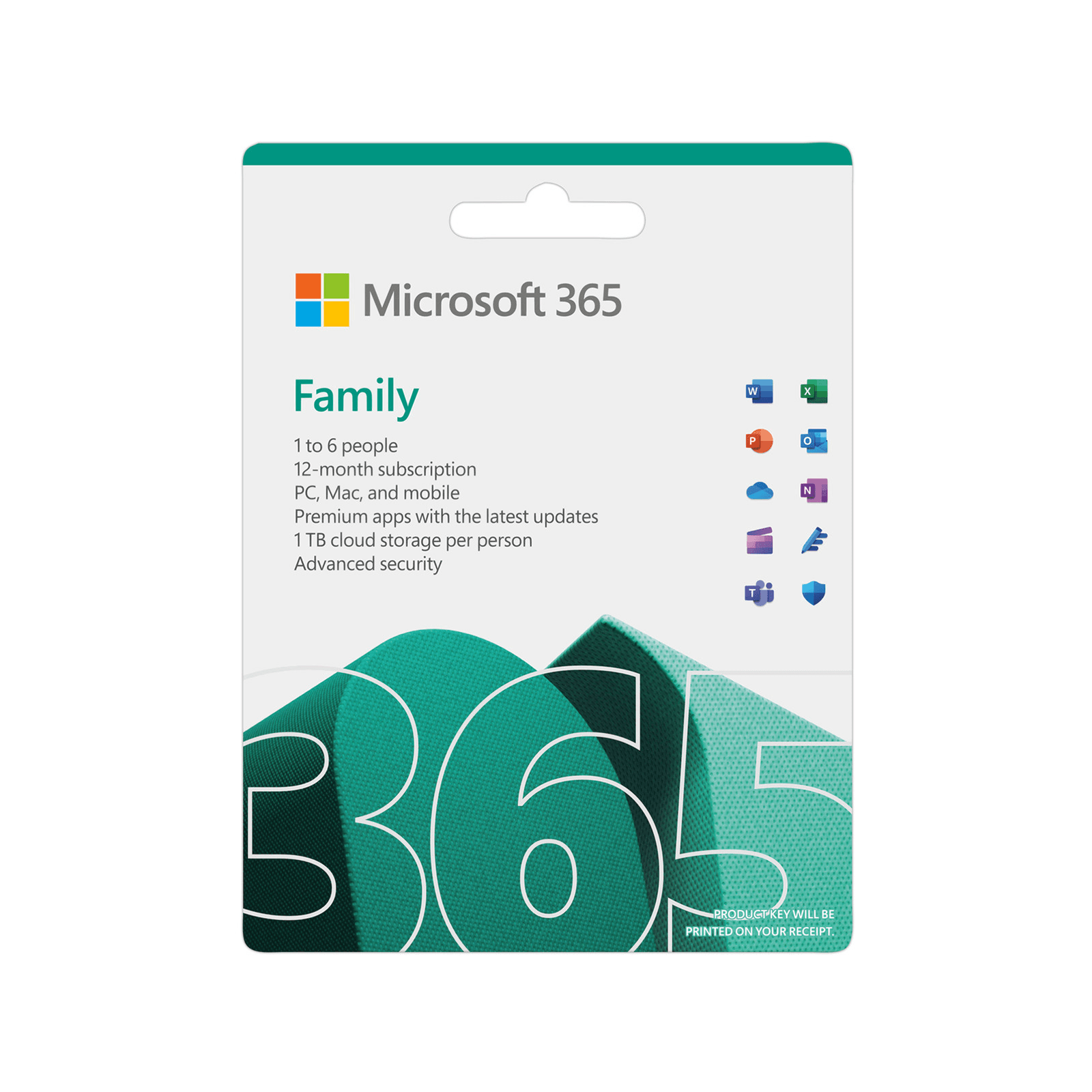 Microsoft M365 Family English Subscri 1Yr Africa only Medialess