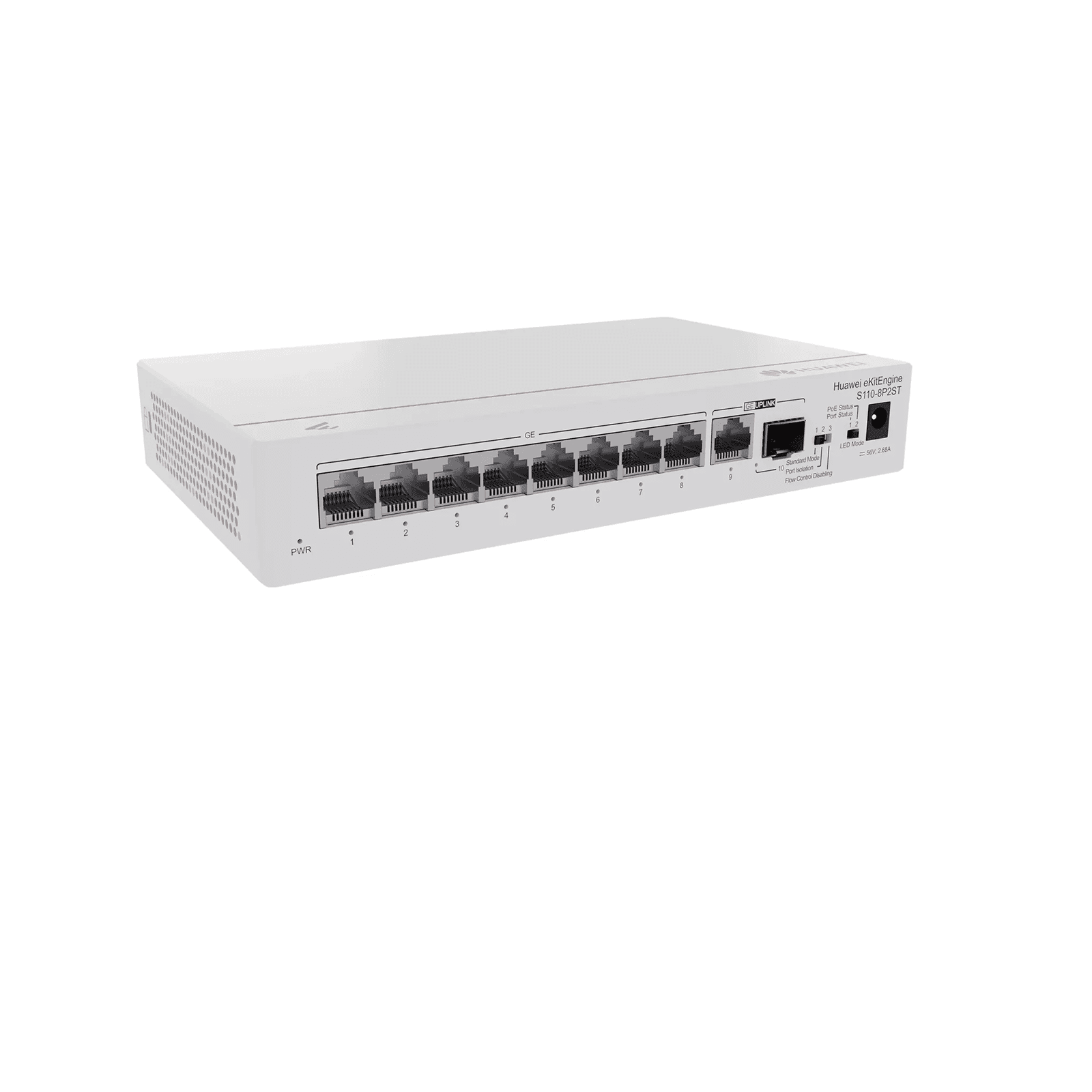 S110-8P2ST 8*10/100/1000BASE-T ports PoE+ 1*GE SFP port 1*10/100/1000BASE-T port