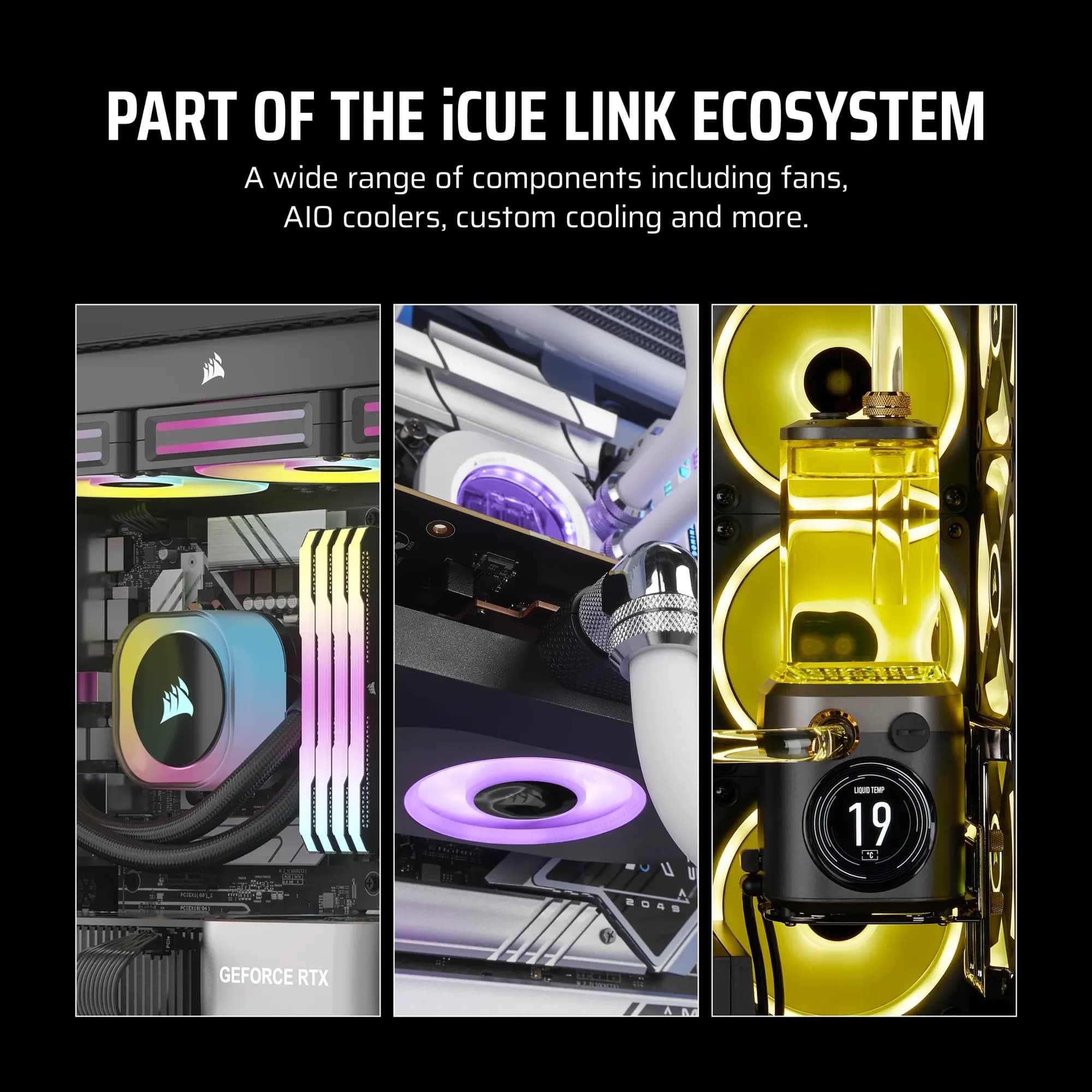 CORSAIR LX-R RGB Series; iCUE LINK LX140-R RGB; 140mm RGB Fan; Dual Fan Kit.