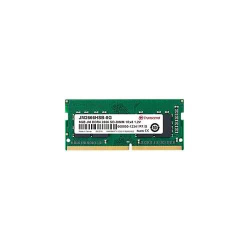 TRANSCEND 16GB JET MEMORY DDR4 2666MHZ NOTEBOOK SO-DIMM 2RX8 1GX8 CL19