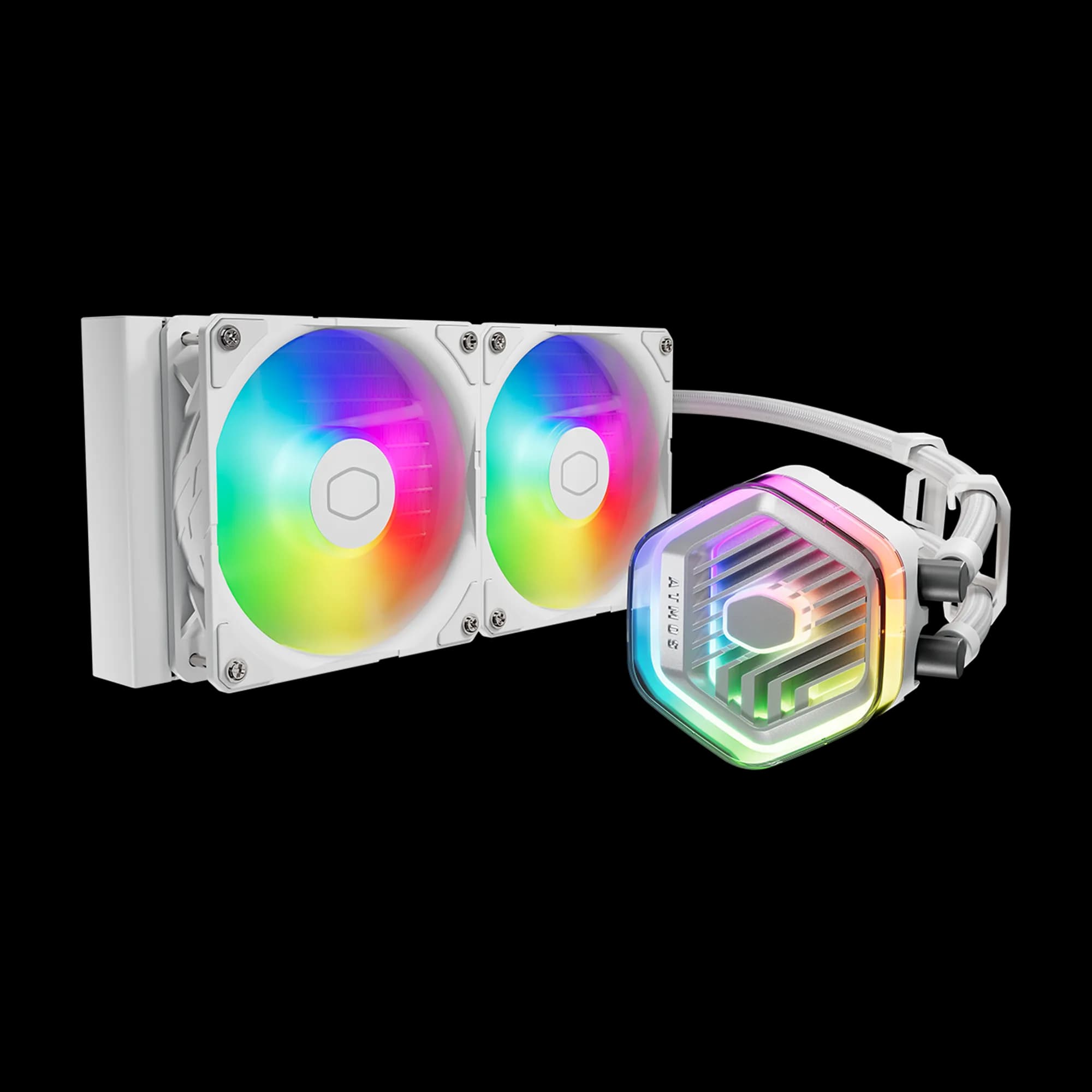 Cooler Master MasterLiquid 240 ATMOS White AIO Liquid Cooler White;Intel® LGA 1851 /1700 /1200 /1151 /1150 /1155 / 1156 AM4; AM5