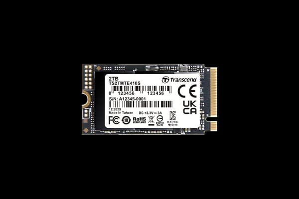 Transcend 2TB MTE410S PCI-E GEN 4x4 M.2 2242 SSD 3D NAND - 5000 MB/s Read 4300 MB/s Write - 1200 TBW