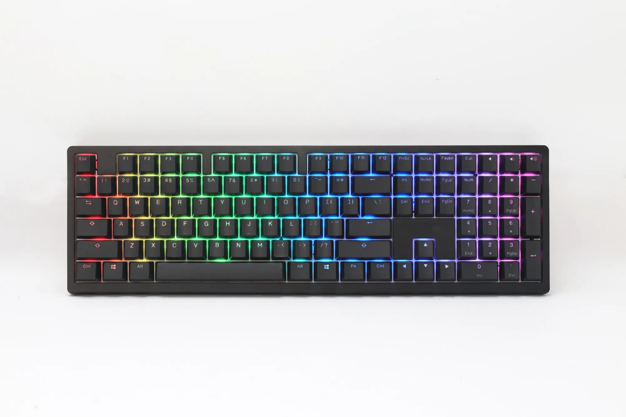 Ducky Keyboard Zero 6108 100% Mechanical Wireless Keyboard; RGB; USB 2.0 / 2.4GHz / BT - Cherry MX2A Speed Silver switches.