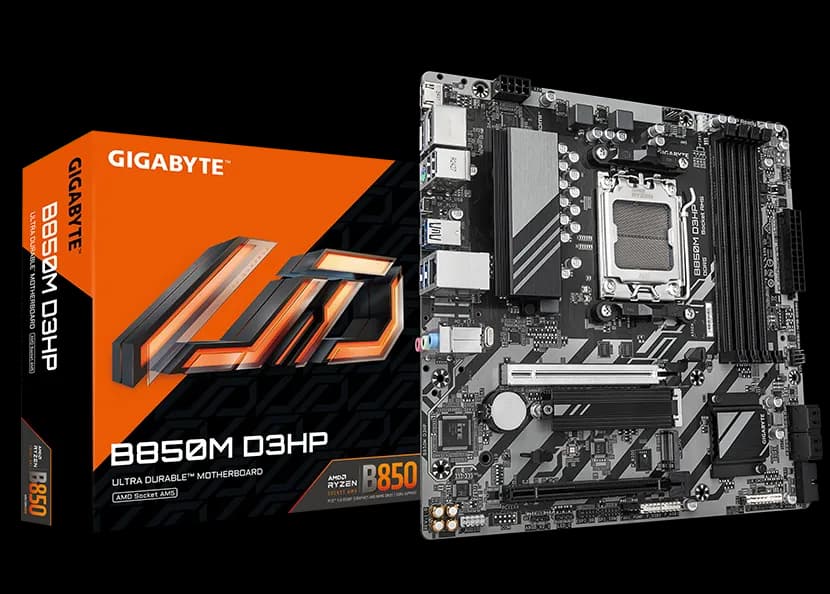 GIGABYTE AMD B850 Gaming Chipset for AMD AM5; 4x Dual DDR5; 2x M2; 1x HDMI 2x DP. .