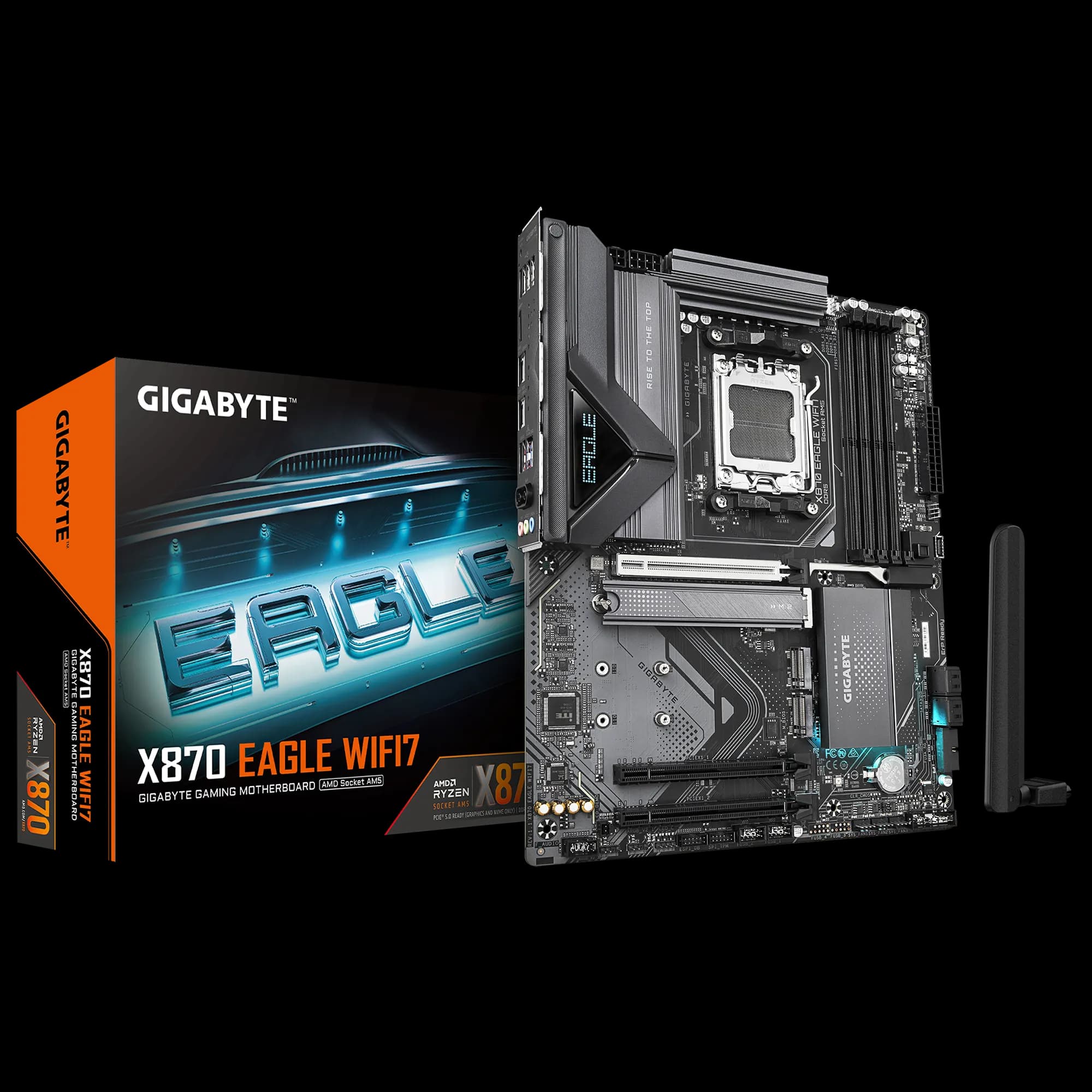 GIGABYTE AMD X870 Chipset for AMD AM5; 4x DDR5; 3x M2; HDMI/2 x USB4® USB Type-C®; ATX.