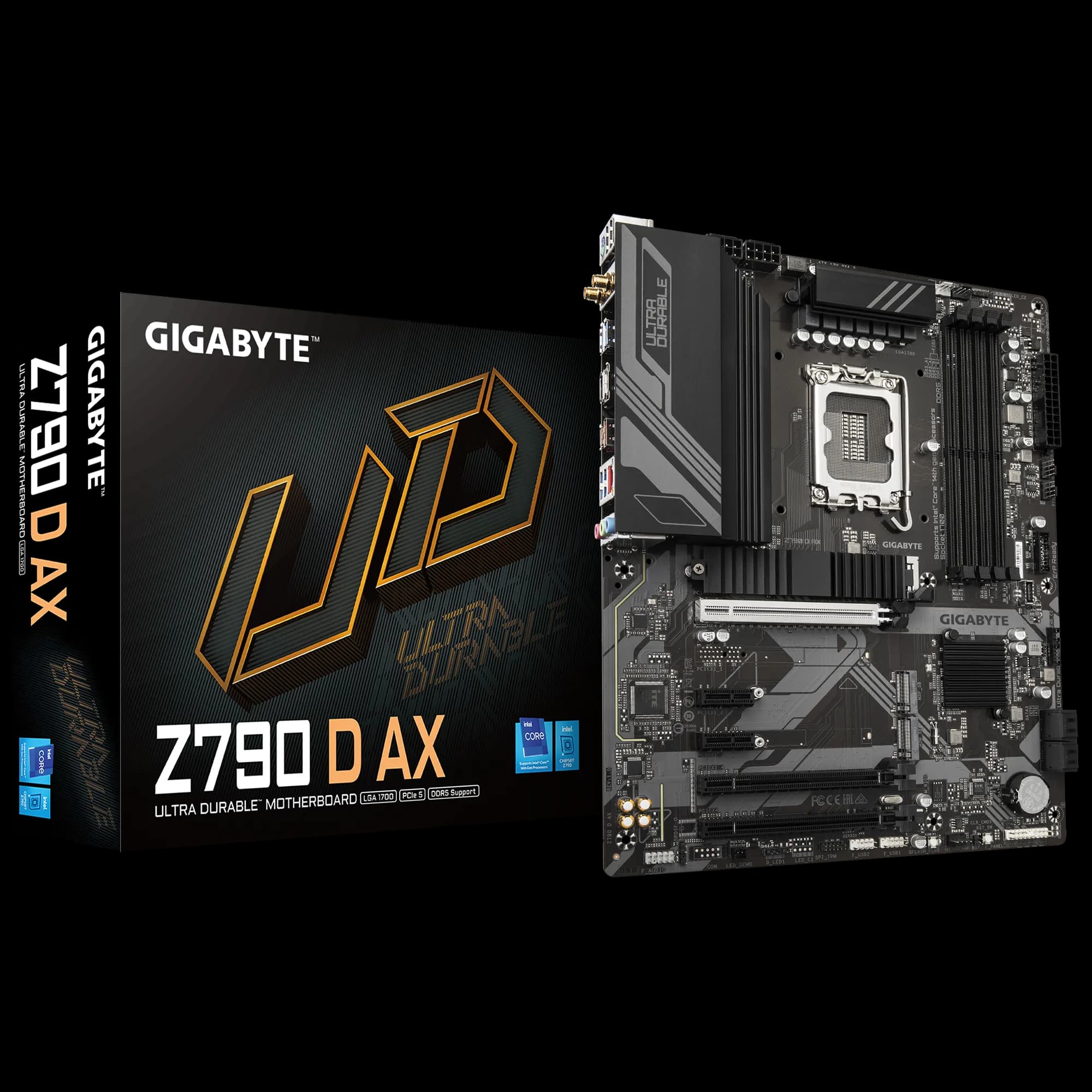 GIGABYTE Intel® Z790 Chipset for LGA 1700; 4x DDR5; 3x M2 G4; HDMI/DP; ATX