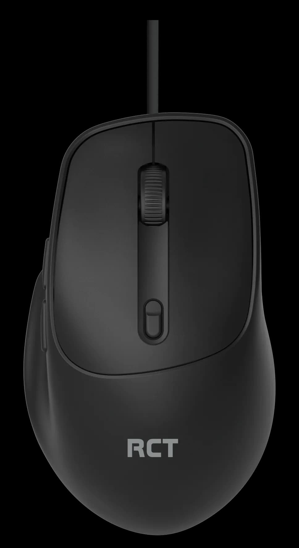 RCT Wired USB optical mouse; 6 button with user selectable DPI switch and nylon braided cable