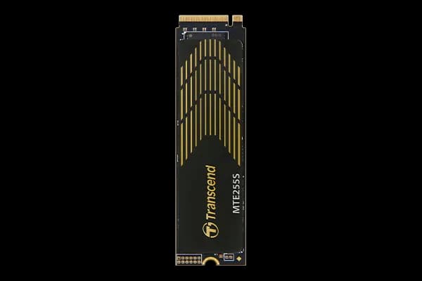 TRANSCEND 1TB MTE255S PCI-E GEN 4X4 M.2 NVMe 2280 SSD 3D NAND -7400 MB/s Read 5200 MB/s Write- Graphen Heat Spreader -600TBW