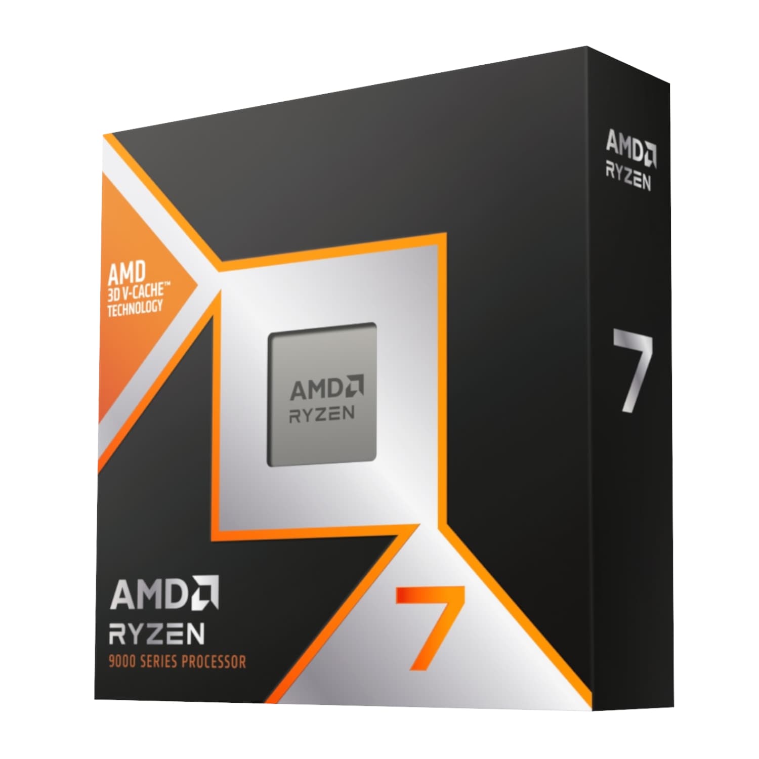 AMD Ryzen 7 9850X3D; 8 Cores/16 Threads;Base clock 4.7 Ghz max boost clock 5.6 Ghz Cooler Not Included